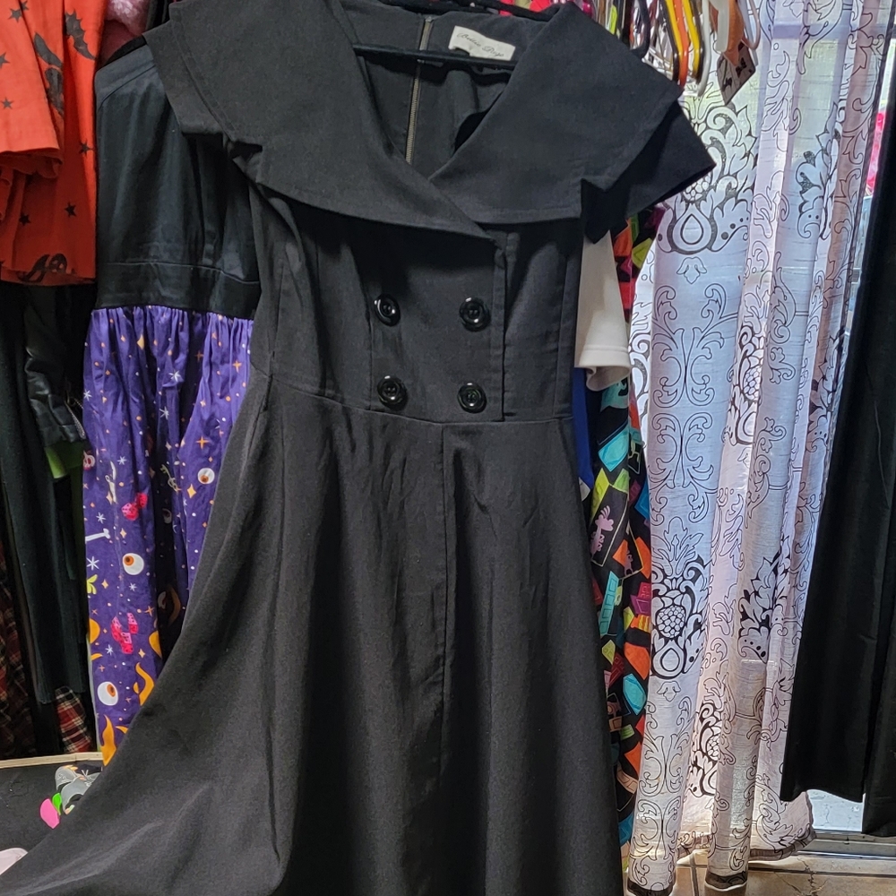 Bettie Page Secretary Swing Dress XL Retro pinup